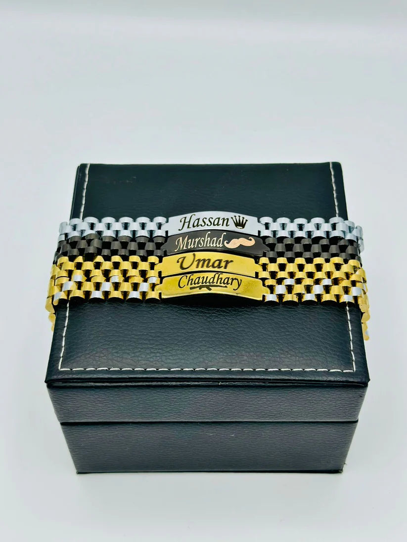 Engraved Name Bracelet+Free Ring