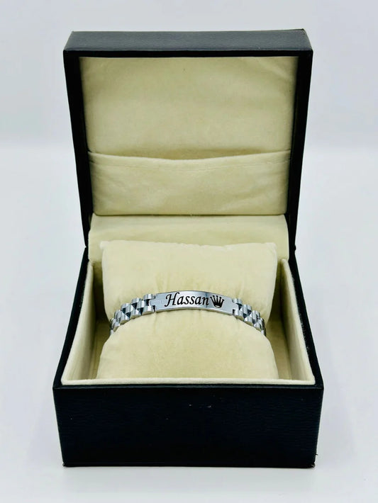 Engraved Name Bracelet+Free Ring