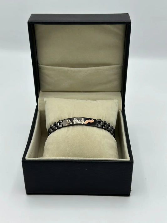 Engraved Name Bracelet+Free Ring